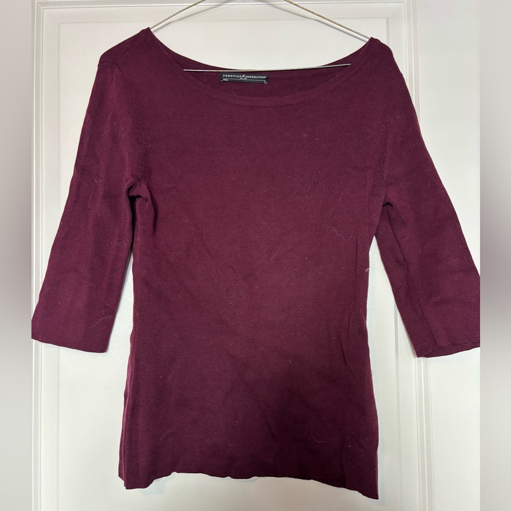 Peruvian Connection 3/4 Length Sweater